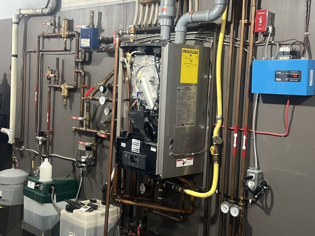 heartland-plumbing-heating-boilers-hydronics-1 New hydronic installation in progress